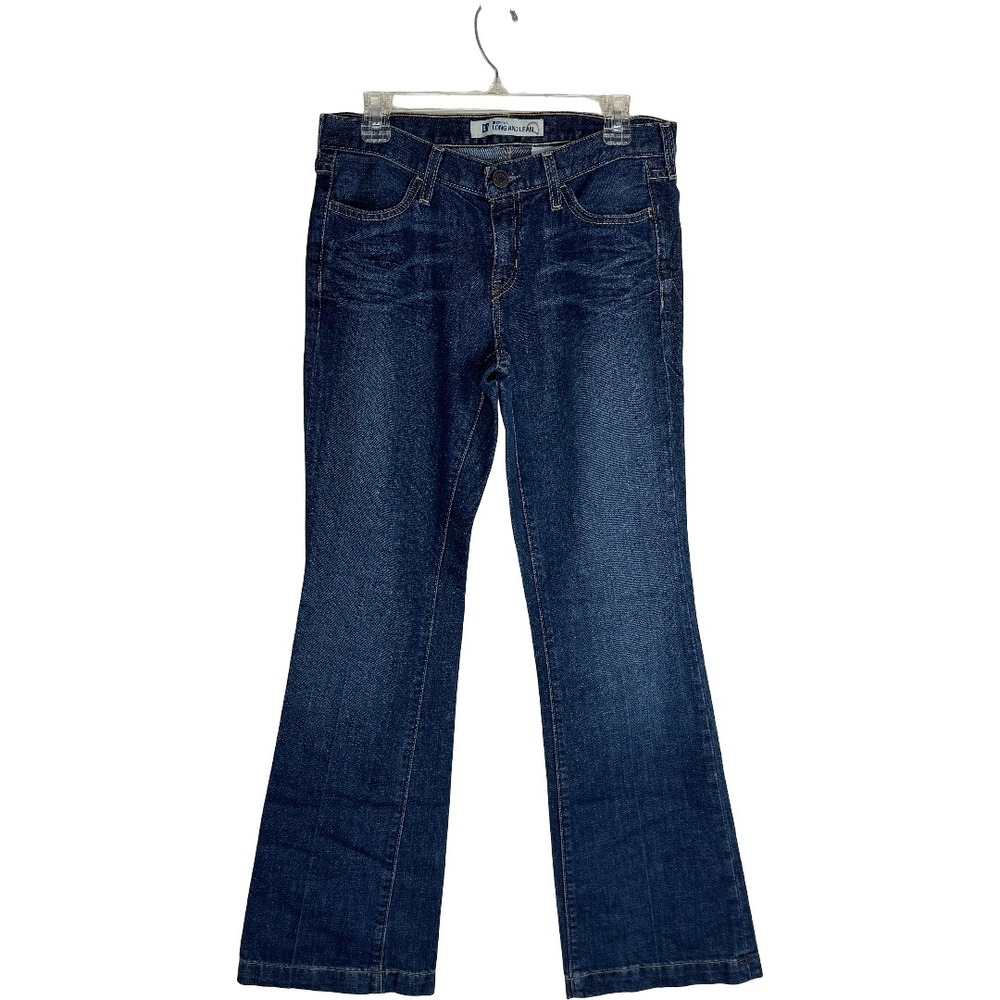 Gap Original Long‎ and Lean Flare Bootcut Jeans Dark Wash Blue Womens 10 Regular